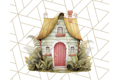 Whimsical Cottagecore Cottage PNG Clipart, Fairy House Png Product Image 5