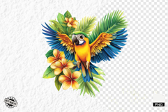Tropical Birds Clipart - Summer Birds PNG Product Image 1