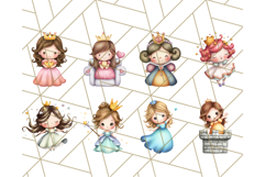 Princess Clipart PNG, Cute Royal Girl Clip Art Product Image 9