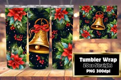 3D Vibrant Winter Holiday Tumbler Design 20oz Product Image 1