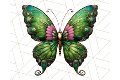 Metallic Butterfly Clipart PNG Clipart, Vibrant Butterfly Product Image 5