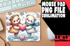 CHEERFUL MOUSE MAT GIFT INSPIRATION, Valentine Bear Product Image 1