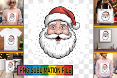 Sweet PNG Art for TSHIRTS, Funny Santa Product Image 1