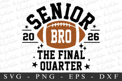 Senior Bro 2026 SVG | SVG Cut files | Cricut Product Image 4