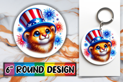 Radiant Round Car Coaster Magic, USA Animals Product Image 1