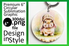 Dynamic Round Design PNG Keychain , Animals Product Image 1