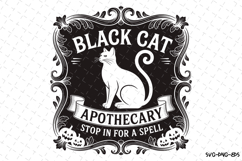 Black Bat Apothecary Svg | Halloween Svg | Svg Cut Files Product Image 1