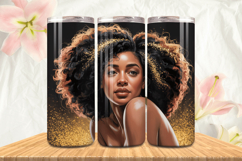 Black Girl Magic Black Woman Positive mind 20oz Tumbler wrap Product Image 1