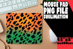 Gradient Leopard Print Art Mouse Pad PNG Product Image 1