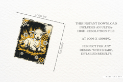 Distress Vintage Easter Design Clipart Product Image 6