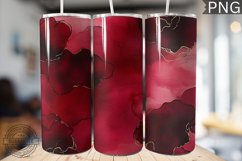 Burgundy Alcohol Ink Tumbler Wrap - High Quality 300 Dpi Product Image 1