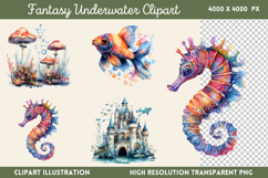 Fantasy Underwater Sublimation PNG Product Image 1