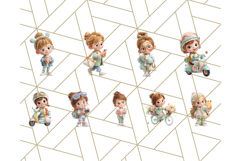 Kawaii City Girl PNG Clipart, Soft Dreamy Style Clip Art Product Image 5