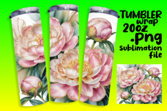 Unique Gift: 20oz Tumbler Design , Flowers Product Image 1