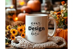 Thanksgiving 11oz white blank Coffee Mug Mockup Product Image 1