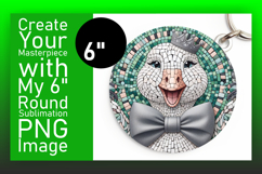 Unique Circle Design Car Coaster Template , Goose Product Image 1