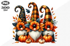 Halloween Gnomes Sublimation - Clipart PNG Design Product Image 1