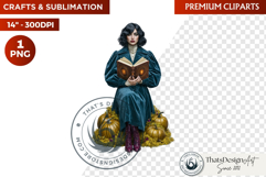 Autumn Witchcraft Clipart - Amber Spells witch PNG Product Image 1