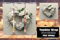 Chic Petal Love Heart Tumbler Product Image 1