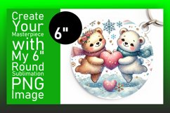 Stylish Circle Design for Car Coasters , Valentine Bear Product Image 1