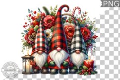 Christmas Gnome Sublimation - Clipart PNG Design Product Image 1