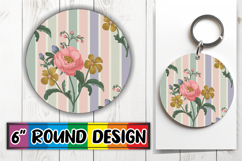 Bright Sublimation Car Coasters, Gold Flower Product Image 1