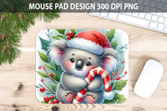 Koala Mouse pad Sublimation - Christmas Animal PNG Design Product Image 1