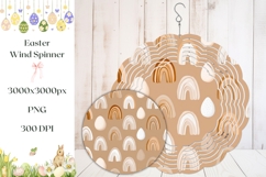 Boho Easter Eggs Wind Spinner, Rainbow Wind Spinner Product Image 1