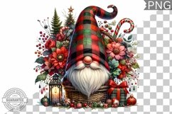 Christmas Gnome Sublimation - Clipart PNG Design Product Image 1