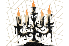 Vintage Halloween PNG Clipart, 1950s Retro Graphics Clip Art Product Image 5