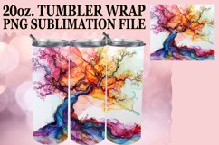 Enchanting Vibrant Dynamic Watercolor Tumbler Wrap: 20oz Sub Product Image 1