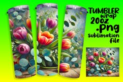 Unique 20oz Design for Sublimation , Flower Product Image 1