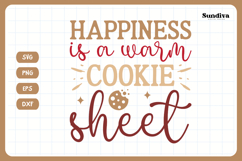 Funny Baking Saying SVG For Baker | Warm Cookie Sheet Product Image 3