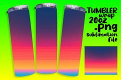 Gradient Pattern Sublimation Tumbler Wrap Art 20oz Product Image 1