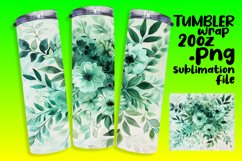 Floral Tumbler Wrap 20oz Pattern Bright Design Product Image 1
