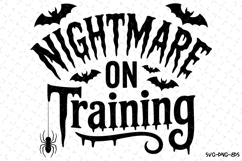 Nightmare on Training Svg | Halloween Svg | Svg Cut Files Product Image 1