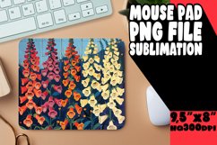 Summer Petal Paradise Sublimation Mouse Pad Design PNG Product Image 1
