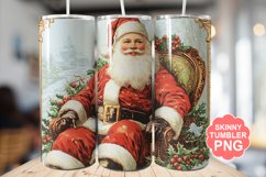 Santa Christmas Tumbler | Christmas Tumbler Wrap Product Image 1