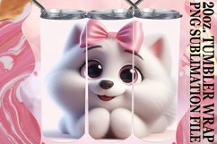 SWEET VIBES 20oz TUMBLER WRAP, 3D Dog Product Image 1