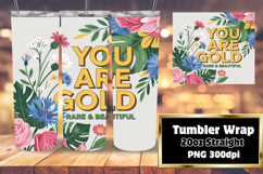 FASHIONABLE 20oz Tumbler Design for Any Occasion , Flower Qu Product Image 1
