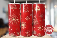 Christmas Red Tumbler | Christmas Tumbler Wrap Product Image 1