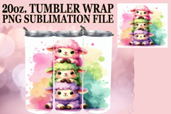 Cheerful evenings 20oz tumbler wrap, Cute Animals Product Image 1
