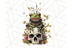 Floral Punk Frogs PNG - Neon Reble Grunge Amphibians Clipart Product Image 5