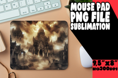 Sweet Desk Mat Sublimation Designs, Horror Halloween Product Image 1