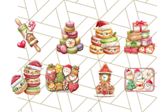 Cozy Christmas Bakery Clipart PNG, Holiday Cookie Art Product Image 9