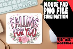 Playful Mouse Pad Sublimation PNG, Valentines Product Image 1