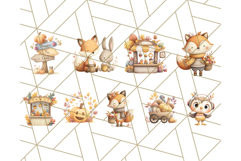 Woodland Autumn Animals PNG Clipart for Fall &amp; Harvest Product Image 5