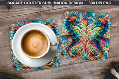 Valentine Coaster Sublimation, Valentine Coaster PNG Design Product Image 1