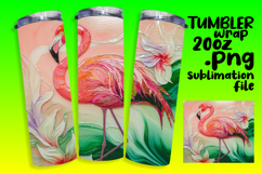 LUXURIOUS 20oz Tumbler Artwork , Flamingo Product Image 1