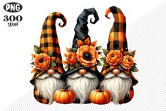 Halloween Gnomes Sublimation - Clipart PNG Design Product Image 1